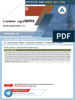 Power Systems GATE 20 Questions