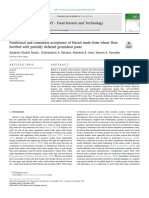 Nutritional and Consumer Acceptance of Biscuit Made From Wheat Flour Fortified With Partially Defatted Groundnut Paste