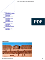 Cultura Tiahuanaco Siglo XVI - Cultura Más Antigua de Bolivia