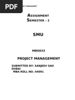 Mb0033 Project Management Set 1