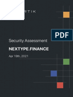 CertiK Audit Final Report For NEXTYPE - FINANCE