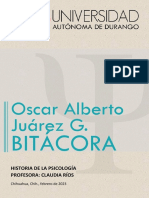 Bitácora Historia de La Psicología