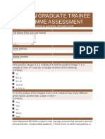 2021 FMN Graduate Trainee Programme Assessment