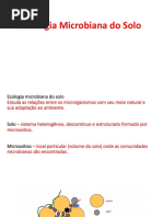 Aula 3 - Ecologia Microbiana Do Solo