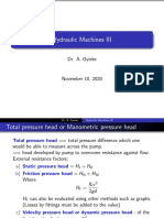 Total Pressure Head and Efficiencies