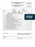 Formato de Check List Inducción