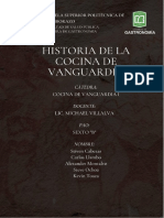 Resumen - Historia de La Cocina de Vanguardia