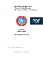 Módulo III, Investigación II Secciones A y B 2023