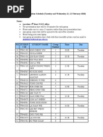 ADVBS Presentation Schedule 11-12 Feb 2020