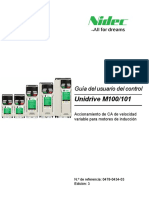 Spanish Unidrive M100-101 Control UG Issue 3 (0478-0434-03) - Approved