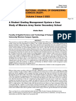 A Student Grading Management System A Case Study of Mbarara Army Senior Secondary School