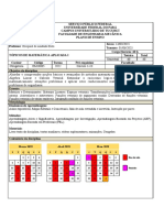 Plano de Ensino Tópicos de Matemática Aplicada Mec 22