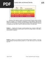 Air Quality Index and Aerosol Density