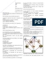 Lista de Exercício - Cadeia e Teia Alimentares