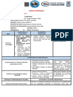 SESIÓN DE APRENDIZAJE CyT 3° 