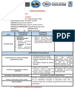 SESIÓN DE APRENDIZAJE Personal Social 3 Grado