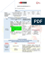 Sesión de Aprendizaje Ciencias Tecnologia 2023