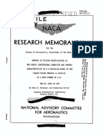 Research Memorandum: National Advl Sory Committee For Aeronautics