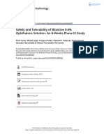 Safety and Tolerability of Bilastine 0 6 Ophthalmic Solution An 8 Weeks Phase III Study