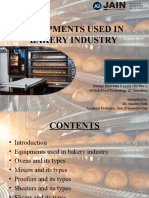 Equipments Used in Bakery Industry