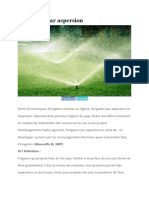 Irrigation Par Aspersion