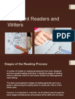 Emergent Readers and Writers