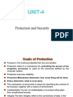 Unit 4 - Lecture Protection and Security