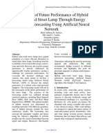 Assessment of Future Performance of Hybrid Solar-Wind Street Lamp Through Energy Generation Forecasting Using Artificial Neural Network