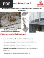 Chapitre 1 - Généralités Et Conception Des Ossatures de Bâtiments 2021