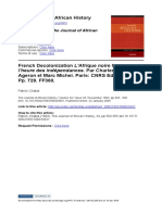 The Journal of African History: L'heure Des Indépendances. Par Charles-Robert