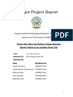 Mechanical Final Year Major Project Report by Adesh Tamrakar SATI