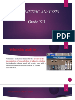 Volumetric Analysis: Grade XII