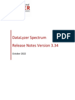 Release Notes DataLyzer Spectrum 3.34