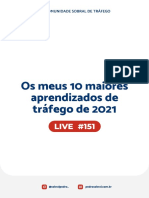 151 - Live #151 - Os Meus 10 Maiores Aprendizados de Tráfego de 2021