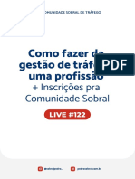 122 - Live #122 - Como Fazer Da Gestão de Tráfego Uma Profissão