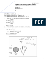 Cálculo de Geometria Conforme Din 3960