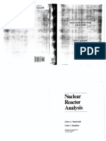 Duderstadt Hamilton Nuclear Reactor Analysis