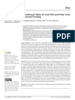 Composition and Nutritional Value of Acid Oils and Fatty Acid Distillates Used in Animal Feeding