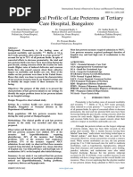 Study of Clinical Profile of Late Preterms at Tertiary Care Hospital, Bangalore