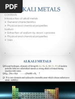 Alkali Metals Notes