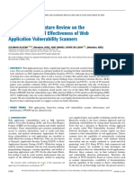 A Systematic Literature Review On The Characteristics and Effectiveness of Web Application Vulnerability Scanners