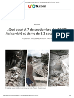 Sismo 7 de Septiembre Del 2017