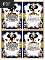 Invitaciones Mickey Mouse