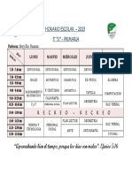 HORARIO-ESCOLAR-2023 5 Grado