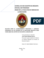 Relación Entre El Acompañamiento Pedagógico y Liderazgo