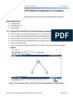 2.1.2.5 Lab - Determining The IP Address Configuration of A Computer