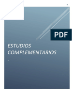 Estudios Complementarios I