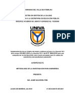 Ante Proyecto de Metodologia de La Investigación - Jaime