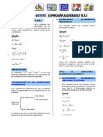 Expresiones Algebraicas