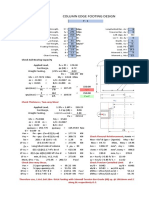 Isolated Edge Column Footing